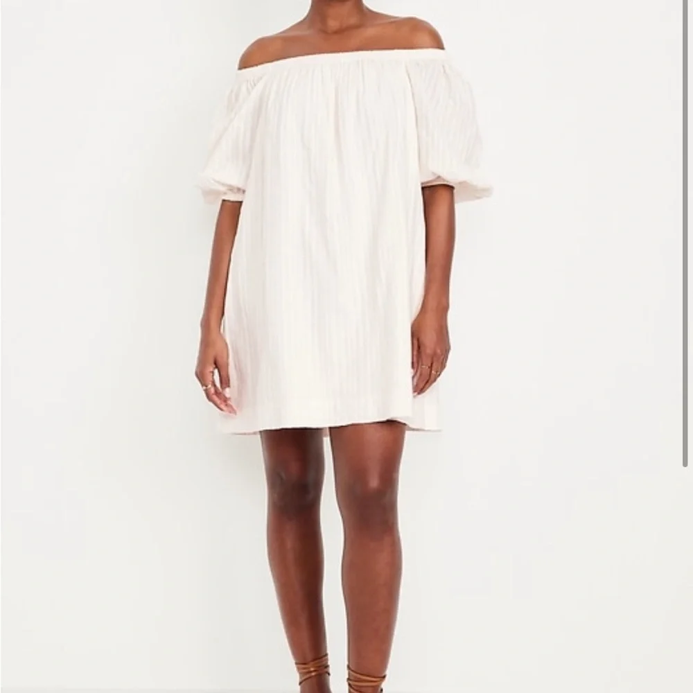NWOT Old Navy Cream Mini Dress - Picture 1 of 6